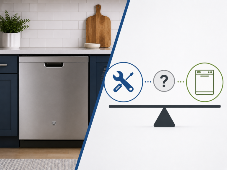 ge dishwasher repair or replace