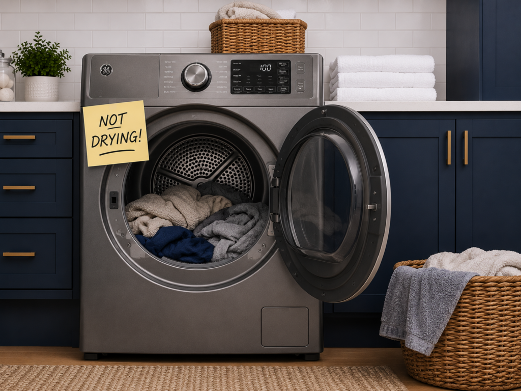 ge dryer not srying