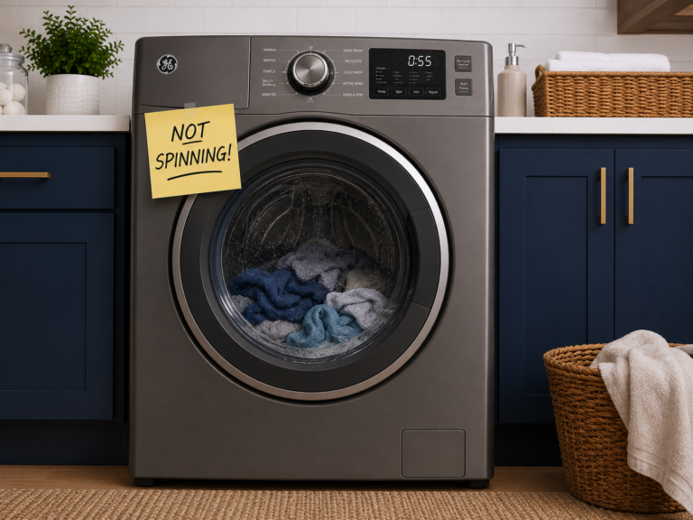 ge washer not spinning