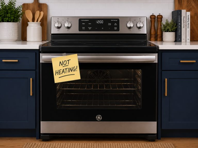 ge oven not heating