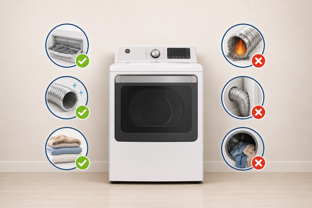 ge dryer safety