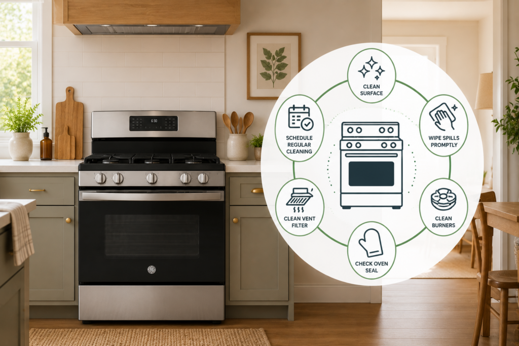 ge range and oven maintenance
